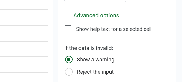Google Sheets: Activate a warning for drop-down lists Image: Google Sheets: Activate a warning for drop-down lists