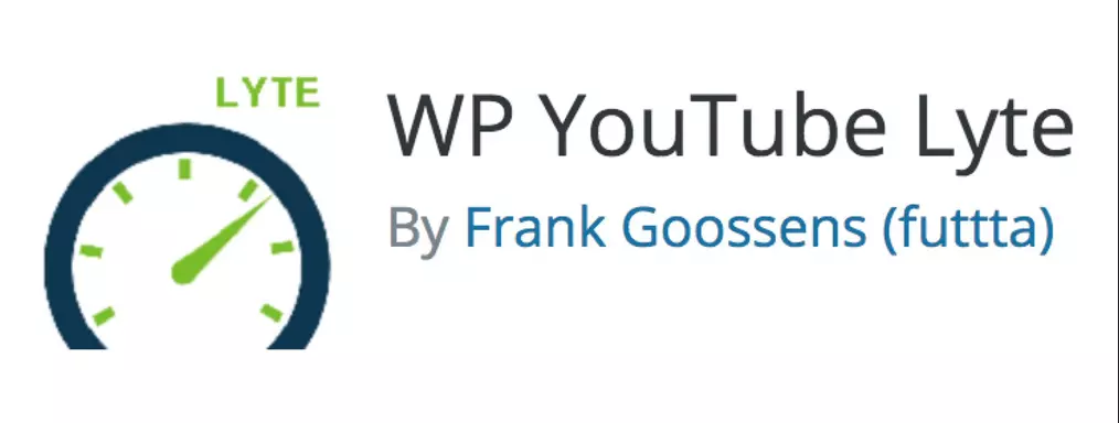 Image: Screenshot of WP YouTube Lyte plugin