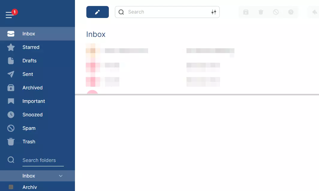 Screenshot of the Mailbird interface Image: Screenshot of the Mailbird interface