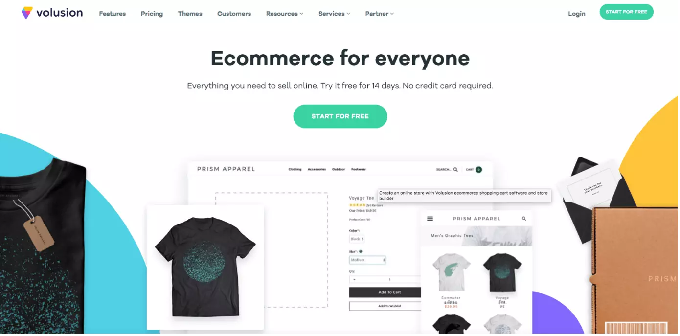 Image: Screenshot of the Volusion website