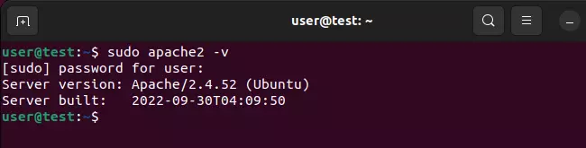 Apache: Find out which version you have in the Ubuntu terminal Image: Apache: Find out which version you have in the Ubuntu terminal