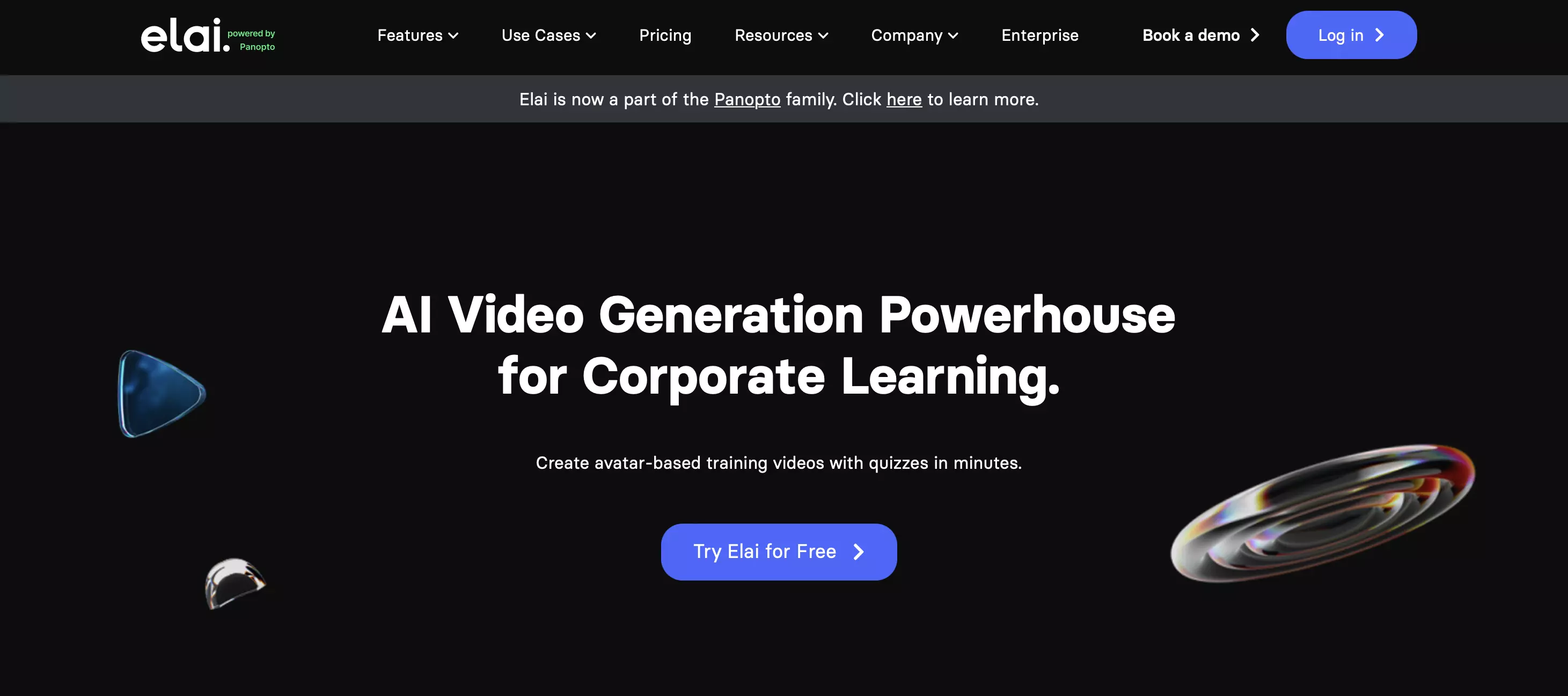 Screenshot of Elai.io website Image: Screenshot of Elai.io website