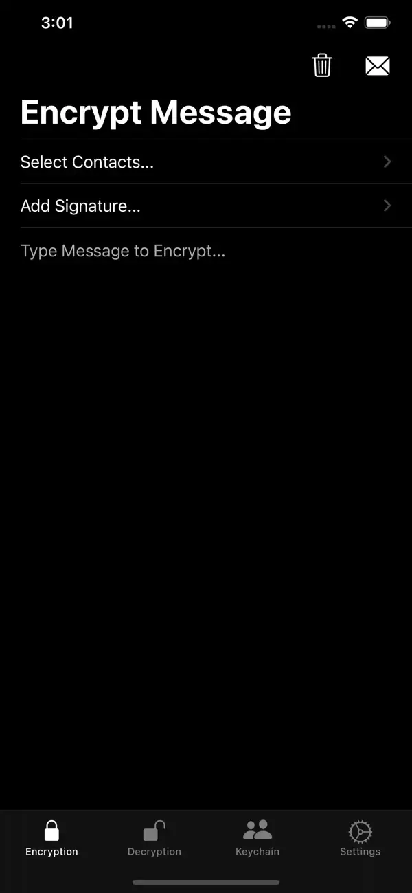 PGPro encryption menu Image: PGPro encryption menu