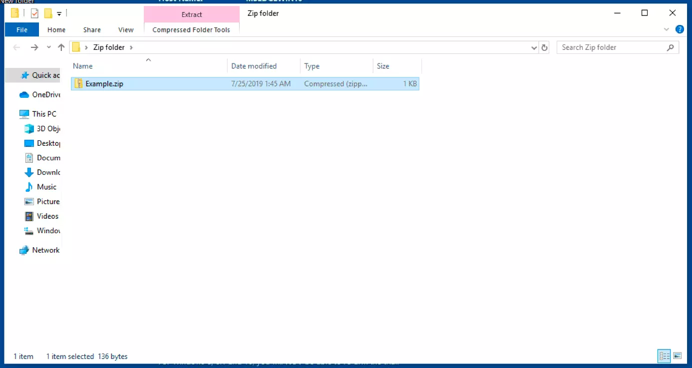 Image: Password-protected ZIP file with the lock symbol